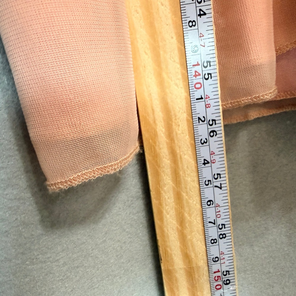 City Triangles Pearl Halter Mesh Maxi Dress Womens Size 3 Blush Pink Formal Prom - Picture 13 of 14